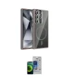 ieg™ Galaxy S23 Ultra Kılıf Yadigar Asil Koleksiyonu - Siyah Durable Full Glue Curved Cam