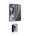 ieg™ Galaxy S23 Ultra Kılıf Yadigar Asil Koleksiyonu - Siyah Durable Full Glue Curved Hayalet Cam