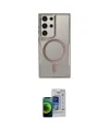 ieg™ Galaxy S23 Ultra Kılıf Yadigar Klasik Özel Seri - Siyah Durable Full Glue Curved Cam