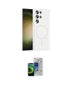 ieg™ Galaxy S23 Ultra Kılıf Yankı Form Serisi - Siyah Durable Full Glue Curved Cam