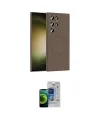 ieg™ Galaxy S23 Ultra Kılıf Yankı Form Serisi - Siyah Durable Full Glue Curved Cam