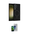 ieg™ Galaxy S23 Ultra Kılıf Yankı Form Serisi - Siyah Durable Full Glue Curved Cam