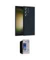ieg™ Galaxy S23 Ultra Kılıf Yankı Form Serisi - Siyah Durable Full Glue Curved Hayalet Cam