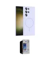 ieg™ Galaxy S23 Ultra Kılıf Yankı Form Serisi - Siyah Durable Full Glue Curved Hayalet Cam
