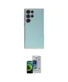ieg™ Galaxy S23 Ultra Kılıf Yankı Serisi - Siyah Durable Full Glue Curved Cam