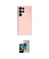 ieg™ Galaxy S23 Ultra Kılıf Yankı Serisi - Siyah Durable Full Glue Curved Cam