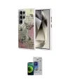 ieg™ Galaxy S23 Ultra Kılıf Zirve Modern Prime - Siyah Durable Full Glue Curved Cam