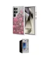 ieg™ Galaxy S23 Ultra Kılıf Zirve Modern Prime - Siyah Durable Full Glue Curved Hayalet Cam