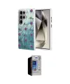 ieg™ Galaxy S23 Ultra Kılıf Zirve Modern Prime - Siyah Durable Full Glue Curved Hayalet Cam