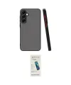 ieg™ Galaxy S24 FE Kılıf Ahenk Çizgi Serisi - Şeffaf Pasifik Cam Ekran Koruyucu