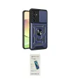 ieg™ Galaxy S24 FE Kılıf Ahenk Klasik - Şeffaf Pasifik Cam Ekran Koruyucu