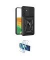 ieg™ Galaxy S24 FE Kılıf Ahenk Klasik - Siyah 3D Antistatik Seramik Nano Ekran Koruyucu