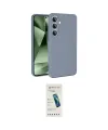 ieg™ Galaxy S24 FE Kılıf Ahenk Serisi - Şeffaf Pasifik Cam Ekran Koruyucu