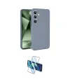 ieg™ Galaxy S24 FE Kılıf Ahenk Serisi - Siyah 3D Antistatik Cam Ekran Koruyucu