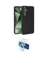 ieg™ Galaxy S24 FE Kılıf Ahenk Serisi - Siyah 3D Antistatik Cam Ekran Koruyucu