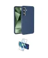 ieg™ Galaxy S24 FE Kılıf Ahenk Serisi - Siyah 3D Antistatik Seramik Nano Ekran Koruyucu