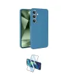 ieg™ Galaxy S24 FE Kılıf Ahenk Serisi - Siyah 3D Antistatik Seramik Nano Ekran Koruyucu