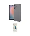 ieg™ Galaxy S24 FE Kılıf Eksen Form Prime - Şeffaf Pasifik Cam Ekran Koruyucu