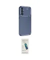 ieg™ Galaxy S24 FE Kılıf Eksen Form Prime - Şeffaf Pasifik Cam Ekran Koruyucu