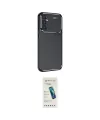 ieg™ Galaxy S24 FE Kılıf Eksen Form Prime - Şeffaf Pasifik Cam Ekran Koruyucu