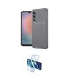 ieg™ Galaxy S24 FE Kılıf Eksen Form Prime - Siyah 3D Antistatik Seramik Nano Ekran Koruyucu