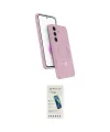 ieg™ Galaxy S24 FE Kılıf İz Işık Koleksiyonu - Şeffaf Pasifik Cam Ekran Koruyucu