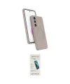 ieg™ Galaxy S24 FE Kılıf İz Işık Koleksiyonu - Şeffaf Pasifik Cam Ekran Koruyucu