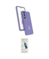 ieg™ Galaxy S24 FE Kılıf İz Işık Koleksiyonu - Şeffaf Pasifik Cam Ekran Koruyucu
