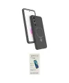 ieg™ Galaxy S24 FE Kılıf İz Işık Koleksiyonu - Şeffaf Pasifik Cam Ekran Koruyucu
