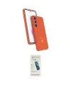 ieg™ Galaxy S24 FE Kılıf İz Işık Koleksiyonu - Şeffaf Pasifik Cam Ekran Koruyucu