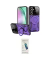 ieg™ Galaxy S24 FE Kılıf Kıvılcım Modern Serisi - Şeffaf Pasifik Cam Ekran Koruyucu