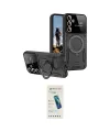ieg™ Galaxy S24 FE Kılıf Kıvılcım Modern Serisi - Şeffaf Pasifik Cam Ekran Koruyucu