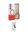 ieg™ Galaxy S24 FE Kılıf Kozmos Form Özel Seri - Şeffaf Pasifik Cam Ekran Koruyucu