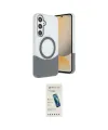ieg™ Galaxy S24 FE Kılıf Kozmos Form Özel Seri - Şeffaf Pasifik Cam Ekran Koruyucu