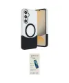 ieg™ Galaxy S24 FE Kılıf Kozmos Form Özel Seri - Şeffaf Pasifik Cam Ekran Koruyucu