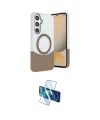 ieg™ Galaxy S24 FE Kılıf Kozmos Form Özel Seri - Siyah 3D Antistatik Cam Ekran Koruyucu