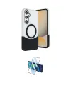 ieg™ Galaxy S24 FE Kılıf Kozmos Form Özel Seri - Siyah 3D Antistatik Cam Ekran Koruyucu