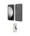 ieg™ Galaxy S24 FE Kılıf Kozmos Yansıma Özel Seri - Şeffaf Pasifik Cam Ekran Koruyucu
