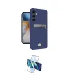 ieg™ Galaxy S24 FE Kılıf Vadi Çizgi Prime - Siyah 3D Antistatik Cam Ekran Koruyucu
