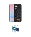 ieg™ Galaxy S24 FE Kılıf Vadi Klasik Serisi - Siyah 3D Antistatik Cam Ekran Koruyucu