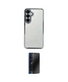 ieg™ Galaxy S24 FE Kılıf Vadi Minimal - Siyah 3D Antistatik Hayalet Cam Ekran Koruyucu