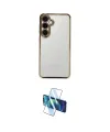 ieg™ Galaxy S24 FE Kılıf Vadi Minimal - Siyah 3D Antistatik Seramik Nano Ekran Koruyucu