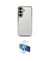 ieg™ Galaxy S24 FE Kılıf Vadi Minimal - Siyah 3D Antistatik Seramik Nano Ekran Koruyucu