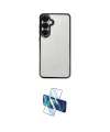 ieg™ Galaxy S24 FE Kılıf Vadi Minimal - Siyah 3D Antistatik Seramik Nano Ekran Koruyucu