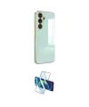 ieg™ Galaxy S24 FE Kılıf Yankı Serisi - Siyah 3D Antistatik Cam Ekran Koruyucu