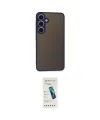 ieg™ Galaxy S24 Kılıf Ahenk Çizgi Serisi - Şeffaf Pasifik Cam Ekran Koruyucu