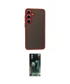 ieg™ Galaxy S24 Kılıf Ahenk Çizgi Serisi - Siyah 360 Mat Full Body Arka Koruyucu