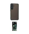 ieg™ Galaxy S24 Kılıf Ahenk Çizgi Serisi - Siyah 360 Mat Full Body Arka Koruyucu