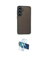 ieg™ Galaxy S24 Kılıf Ahenk Çizgi Serisi - Siyah 3D Antistatik Cam Ekran Koruyucu