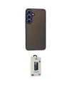 ieg™ Galaxy S24 Kılıf Ahenk Çizgi Serisi - Siyah Bilvis Hayalet Cam Ekran Koruyucu